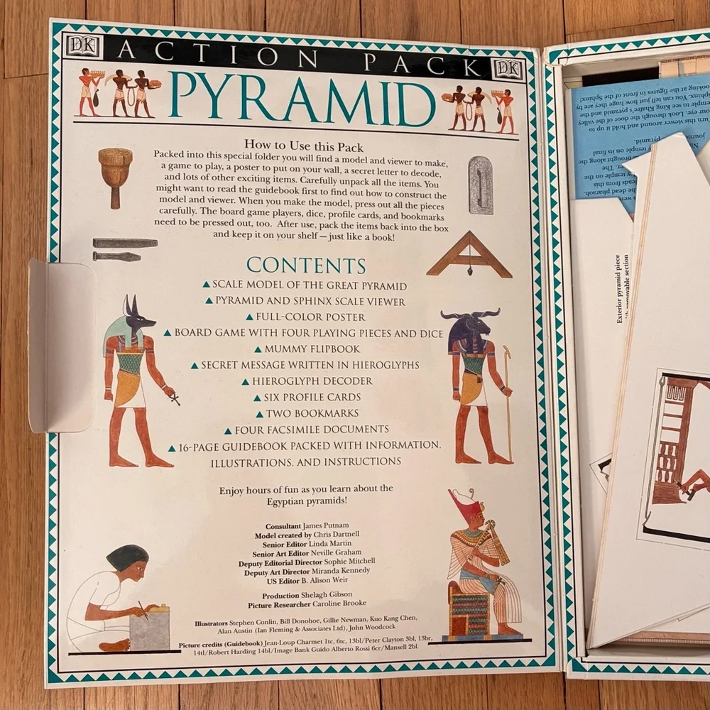 PYRAMID ACTION PACK By DORLING KINDERSLEY, Boxed Activity Set 1st Edition, 1994